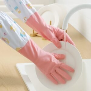 Home dish washing gloves