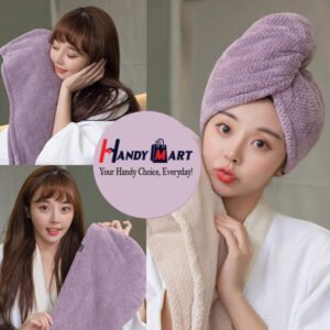 Home double layer thickened hair drying cap (towel)